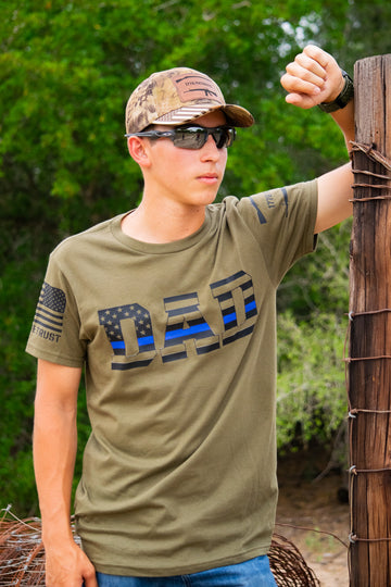 Blue Line Dad T-Shirt