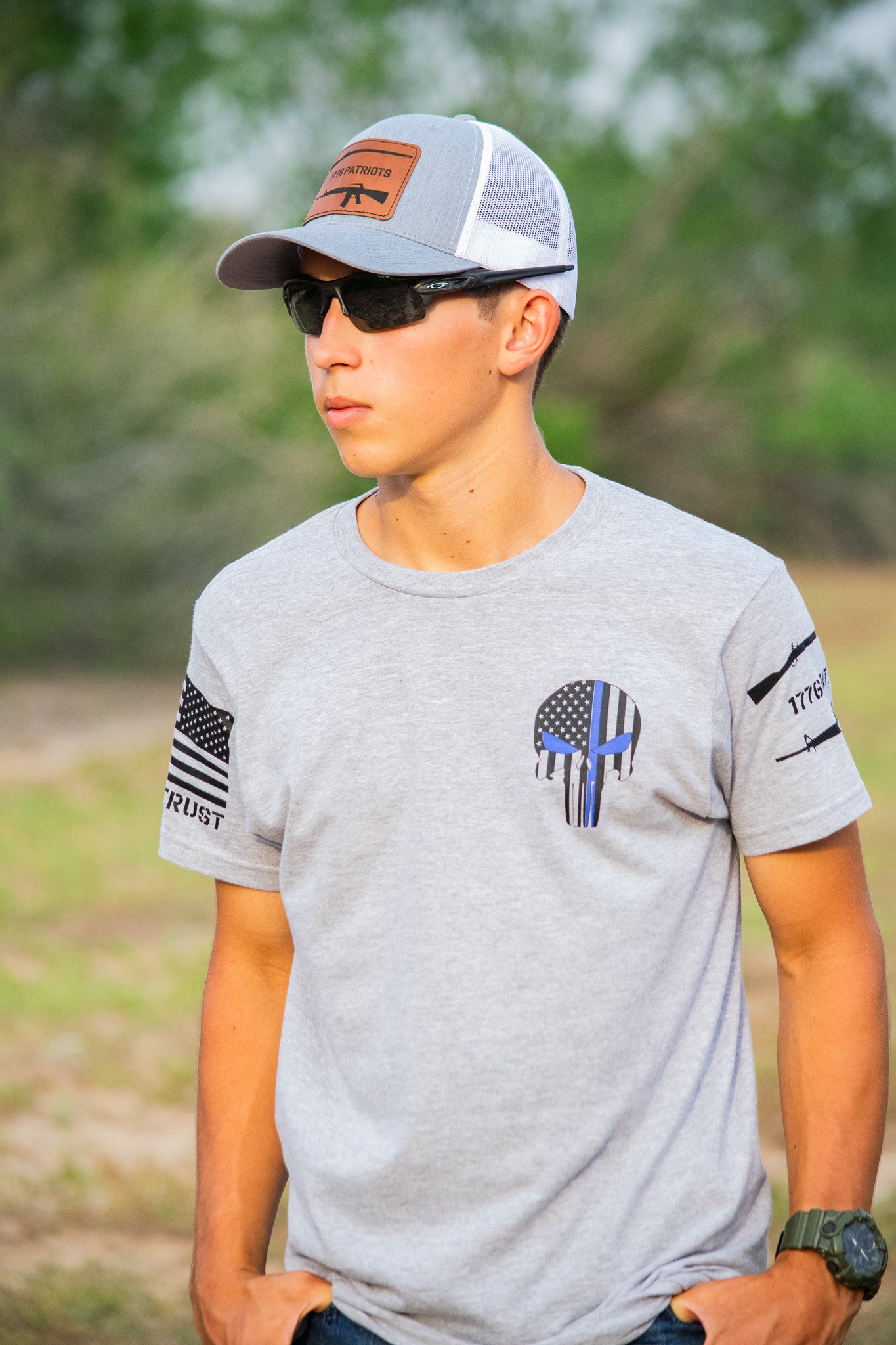 "If This Offends You Then So Will I" Blue Line T Shirt