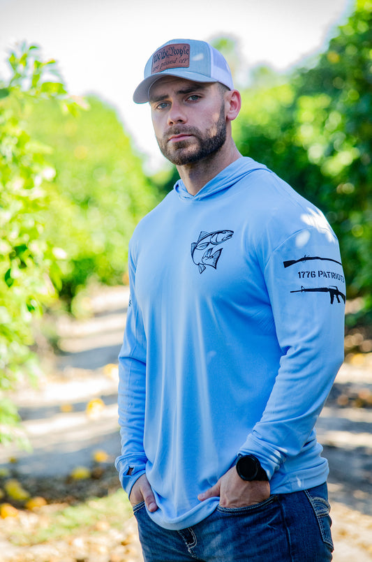 flag fishing shirt