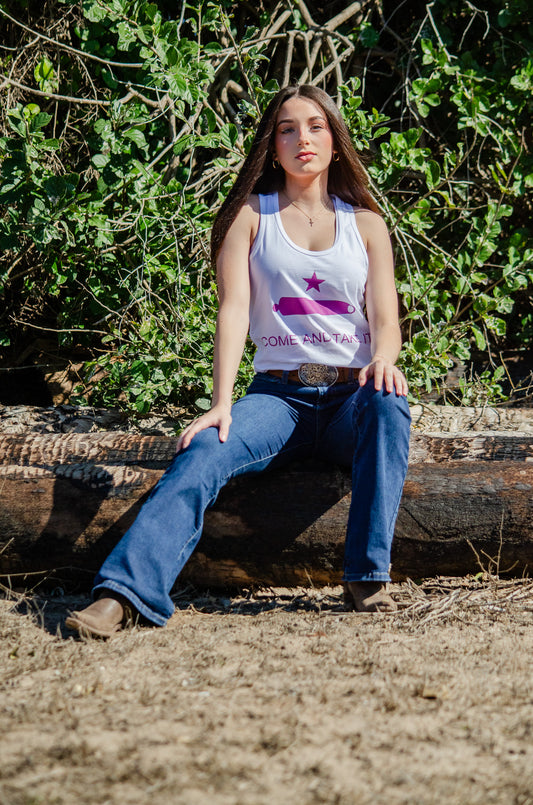 Come and take it canon ladies tank top
