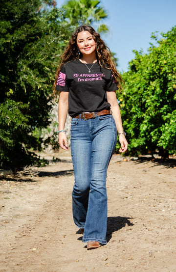 So apparently, I’m dramatic ladies Black tshirt
